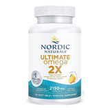 Nordic Naturals Ultimate Omega 2x Sabor Limão 60 Cápsulas 2.150 Mg De Ômega-3