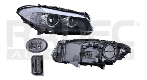 Faro Bmw Serie 5 10-13 Elec C/motor C/leds P/f Xen S/f Der