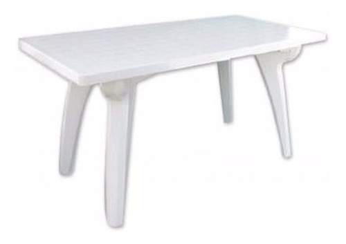 Mesa Plastica Mascardi Blanca Rectangular Alama De Acero !!!