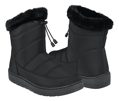 Botines Invierno Dama Furor 26421 Textil Negro