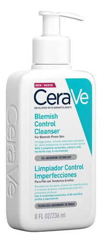Cerave Limpiador Facial Acne Control Cleanser 236 Ml
