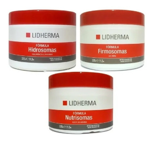 X3 Hidrosomas + Nutrisomas + Firmosomas Antiage  Lidherma 