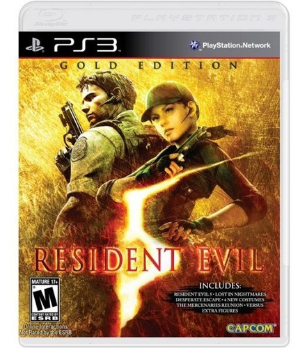 Resident Evil 5 Gold Edition - Mídia Física Ps3