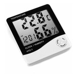 Termómetro Humedad Reloj Digital Despertador Higrometro Lcd