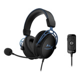 Audífono Hyperx Cloud Alpha S, Sonido Envolvente 7.1 Gamer Color Azul