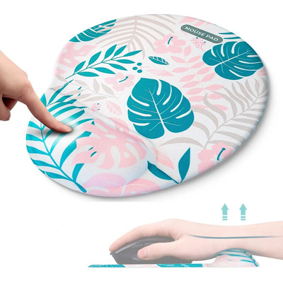 TERPORT Tapete de Mouse Rosa Ergonómico Con Soporte Reposamuñeca 2cm, Mausen pad Antideslizante, Tapete para Mouse Portatil, Mouse Pad Gamer Ergonómico Lavable 25x22cm | MercadoLibre
