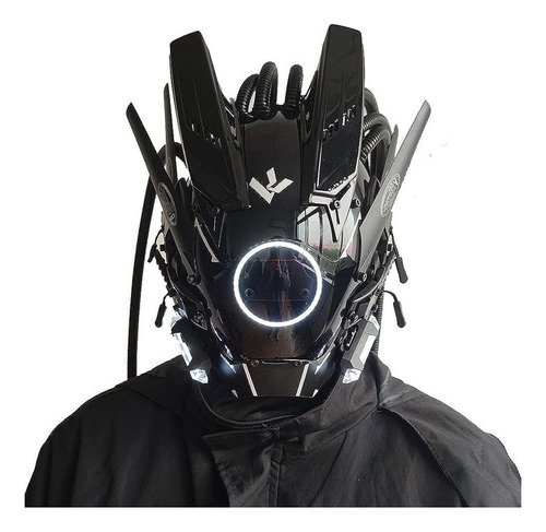 Máscara Luminosa Cyberpunk Led Para Halloween