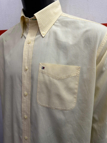 Camisa Tommy Hilfiger Pocket Talle Large Made In Indonesia