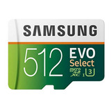 Tarjeta De Memoria Samsung Evo Select Microsdxc De 512gb Con