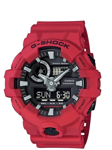  G Shock Ga 700 4a Original Rojo Mate