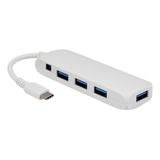 Ativa® Concentrador Usb-c 3.0 De 4 Puertos, Blanco, 