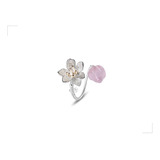 Anillo Cuarzo Rosa Plata Esterlina 925 By Thi Tur® Fiore