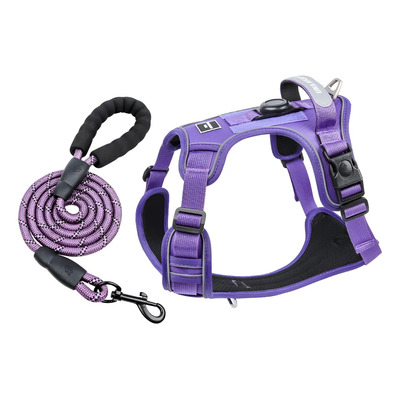 Pechera Arnés Airtag Con Correa Para Perros Extra Grandes Morado M | Meses sin interés
