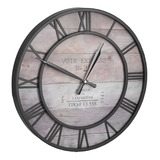 Reloj Colgante De Pared Vintage De Hierro Forjado, Silencios