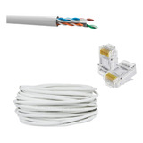 Cabo De Rede Cat6 Soho Plus Branco 20 Metros + 2 Conectores