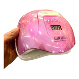 Cabine Profissional Sun X5 Plus Cromada Rosa 54/80w Digital Bivolt