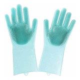 2 Guantes De Silicona Multiusos Mágicos Limpiezalavar Loza