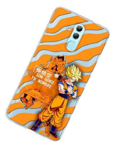 Funda Para Huawei Dragon Ball Z Goku Ssj Con Personalizacion