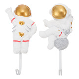 Caja De Almacenamiento Coat Rack Astronaut Hook Up, 2 Unidad