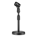Suporte Mesa Para Microfone Portátil Pedestal Podca Gravação