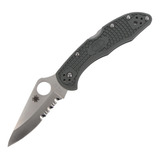 Spyderco Delica 4 Filo Mixto Foliage Green - Crt Ltda