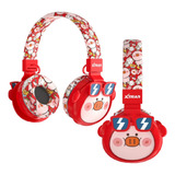 Fone De Ouvido Bluetooth Microfone Infantil Limitador Volume