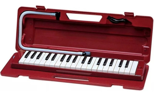 Escaleta Piânica Yamaha 37 Teclas P37d Com Estojo Vermelha