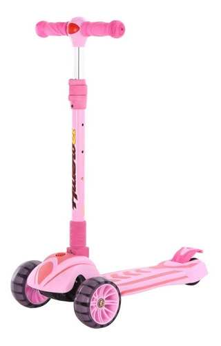 Scooter Patin Del Diablo Reforzado Niño Niña Luz Led Llantas