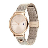 Reloj Tommy Hilfiger Mujer Tea 1782287 Color De La Malla Rosé Color Del Bisel Rosé Color Del Fondo Cobre