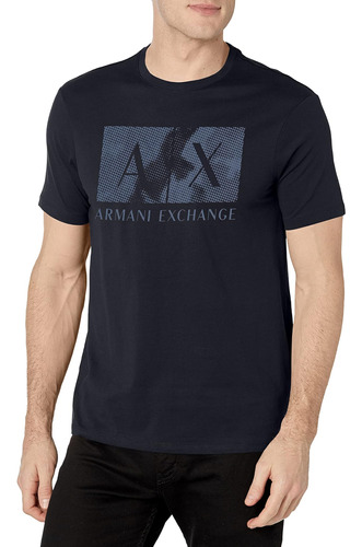 A|x Armani Exchange Polera Con Logo Gráfico De Camuflaje P