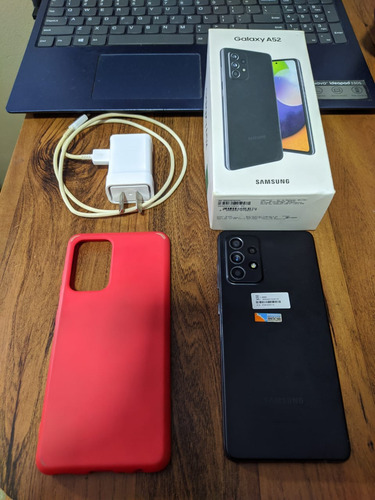 Celular Samsung A52 128gb 6gb + Cargador + Funda + Caja