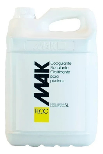 Clarificador Floculante Mak Floc Piscina Pileta X 5 Litros