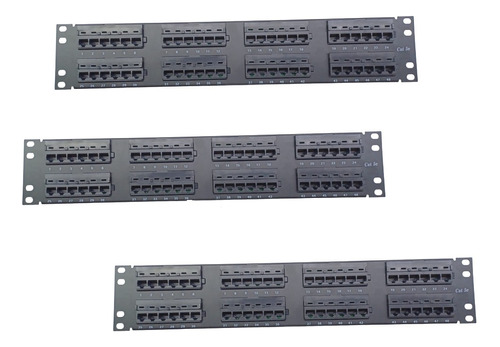 Patch Panel 48 Puertos Cat5e Ponchable Rack 19p + Iva