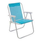 Cadeira Praia,piscina,camping Alta Lazy Sannet Azul-bebê Bel Cor Azul Bebê