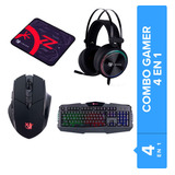 Combo Gamer 4 En 1 Mouse Teclado Y Audifonos X-lizzard