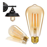 Foco Edison Vintage Bulbo Led 4w Luz Cálida St64