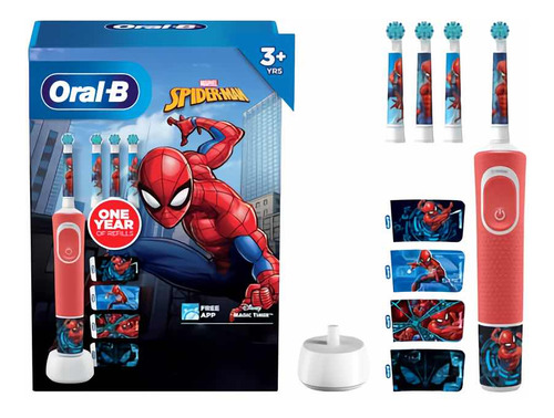 Cepillo Eléctrico Recargable Infantil Oralb Con Repuesto