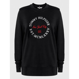 Polerón Circle Logo Mujer Tommy Hilfiger Negro