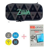 Case Capa Estojo Zelda Nintendo Switch Oled +película+ Grips