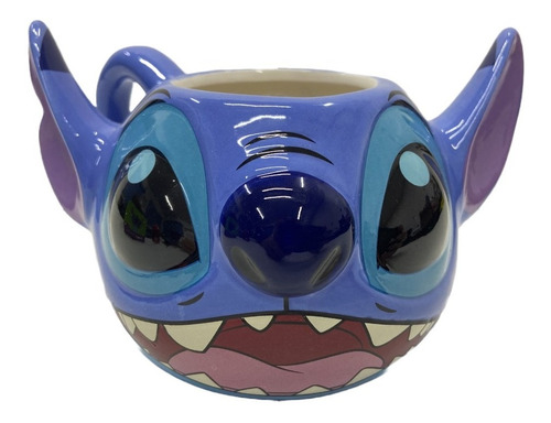 Taza Cerámica Esculpida Original Stitch En Caja De Regalo