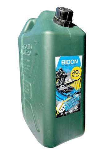 Bidon Combustible Tipo Canadiense 20 Litros C/ Pico-verde 