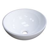 Compace Ametista Cuba Pia De Apoio Redonda 35cm Banheiro Ou Lavabo Ametista Acabamento Brilhante Cor Branco