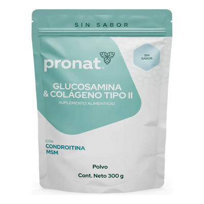 Glucosamina Y Colágeno Tipo II sabor Natural 300 Gr Pronat | Envío gratis
