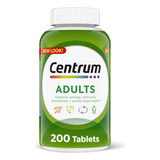 Suplemento Centrum Multivitamínico Adultos 200 Tablets
