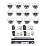 Nvr 16 Ch Hikvision/12 Dome Colorvu Ip/ 04 Bullet Colorvu Ip