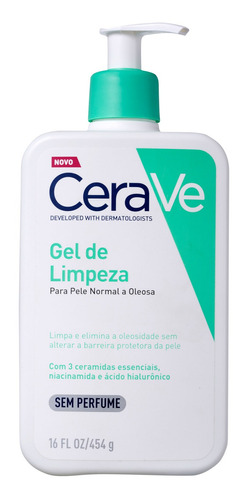 Cerave Foaming Cleanser - Gel De Limpeza Facial 454g