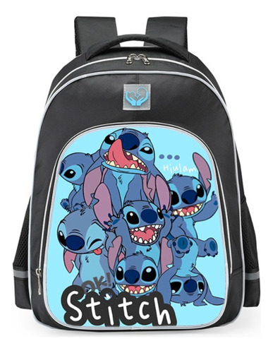 Stitch School Bag Mochila Impermeable For Estudiantes