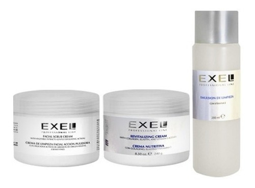 Kit Exel Limpieza Facial Profesional Cosmetología Maquillaje