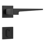 Fechadura Para Porta Porta De Giro Stam Classic 3200 40mm Cor Preto Acabamento Preto