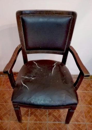 Antiguo Sillón Estilo Inglés Original Oficina